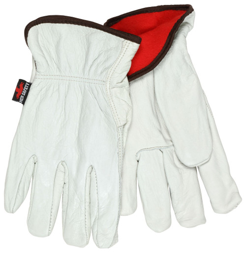 3250_ - 3250L - 27930 - View of 3250 work gloves showing red fleece lining on the inside