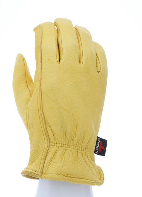 3501_ - 3501L - 23749 - 360 - Leather driver work gloves – MCR Safety Group 3501 – grain deerskin leather with keystone thumb for exceptional comfort and sensitivity