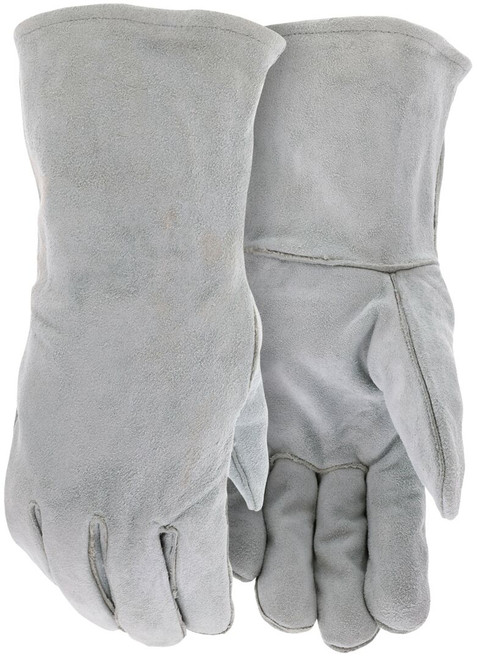 4152_ - 4152 - 121029 - Leather welding gloves pair – MCR Safety Group 4152 with select B+ grade shoulder leather, cotton drill lining, and ladies sizing for a comfortable fit