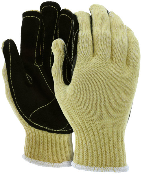 36136KDP - Goatskin Leather Cut Resistant Drivers Work Gloves TPR Back