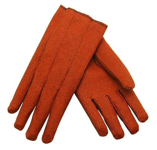 9800M_ - 9800L - 2932 9800 - Vinyl Impregnated, Coated Work Gloves - Cut and Sewn Stretch Vinyl Shell - Comfortable Slip-on Cuff Pattern - Industrial Grade - Russet Stretch Material for Comfortable Fit