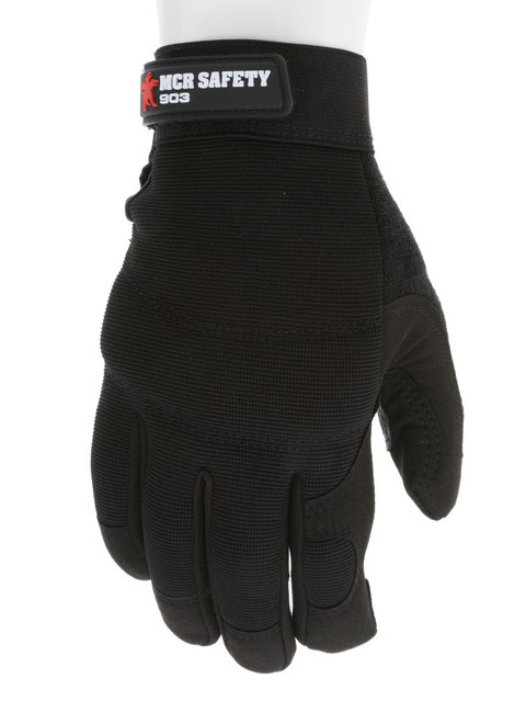 914 - Goatskin Leather Palm Adjustable Work Gloves