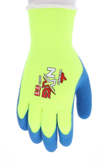 96731HV - Hi-Vis Lime Latex Coated Work Gloves