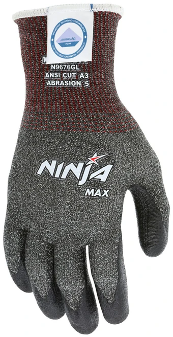 N9676G_ - N9676GL - 3375 - Protective cut resistant gloves back view – 10-gauge engineered shell with Dyneema® Diamond Technology for long-lasting protection and comfort