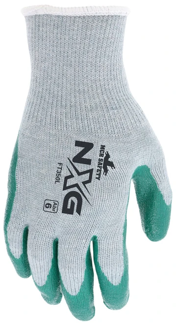 FT350M_ - FT350M - 3106 - Protective work gloves back view – 10-gauge gray cotton and polyester shell provides comfort, flexibility, and dependable all-day wear