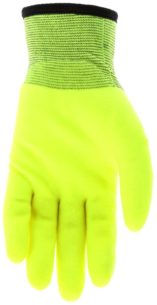 N9690HV_ - N9690HVL - 161640 - HPT coated palm gloves palm view – textured coating enhances grip, durability, and liquid repellency for material handling applications