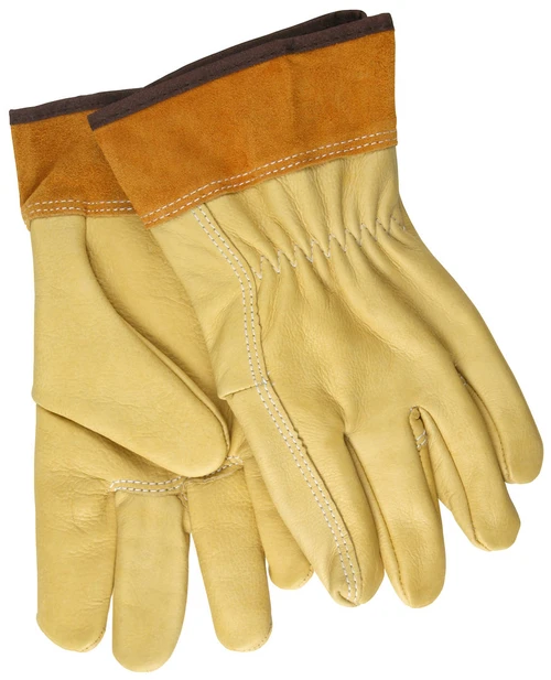 4903L_ - 4903LL - 1156 - MIG TIG welding gloves pair – MCR Safety Group 4903 with supple cream grain cow leather and unlined construction for dexterity