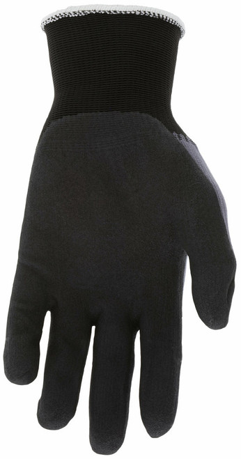 N96790_ - N96790L - 3411 - Palm view of 15‑gauge nylon‑spandex glove with BNF nitrile foam and NFT‑coated palm and fingertips, offering strong grip and dexterity