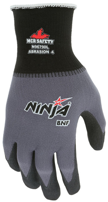 N96790_ - N96790L - 3407 - Back view of 15‑gauge nylon‑spandex glove with breathable shell, ergonomic design, Actifresh treatment, and flexible high‑dexterity fit