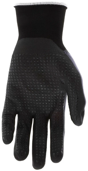 N96797_ - N96797L - 162877 - Palm view of the N96797 Nylon / Spandex glove with black NFT® coated palm and fingers and with dotted palm
