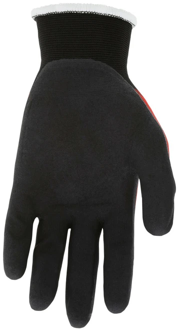 N96970_ - N96970L - 3492 - NFT® coated palm gloves palm view – breathable nitrile foam coating enhances grip, abrasion resistance, and durability for material handling applications