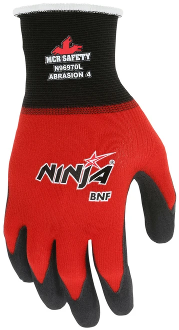 N96970_ - N96970L - 3491 - Protective work gloves back view – 18-gauge nylon and spandex shell provides lightweight comfort, flexibility, and exceptional dexterity
