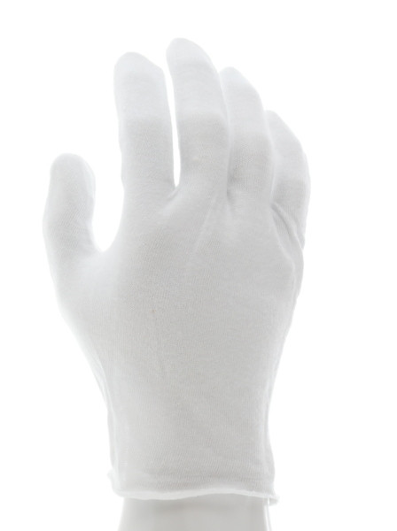 8610CJ - White Inspectors Lisle Cotton Gloves