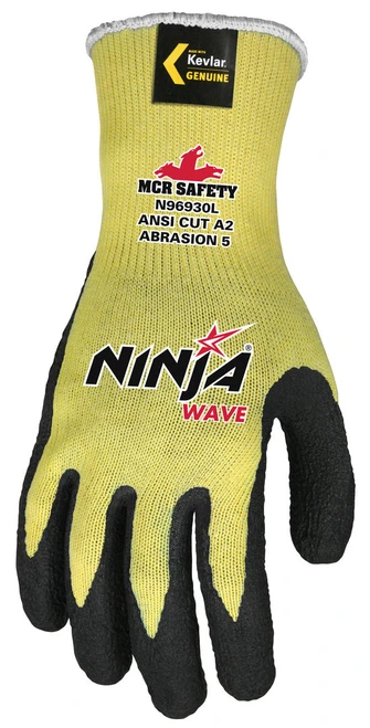 N96930_ - N96930M - 3470 - Protective cut resistant gloves back view – 10-gauge Kevlar® shell provides cut resistance, flexibility, and long-lasting hand protection