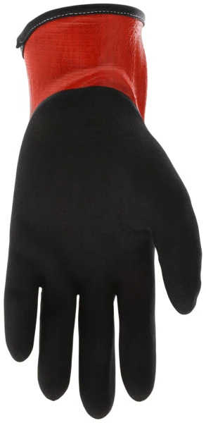 N96785_ - N96785L - 162067 - Nitrile coated palm gloves palm view – full flat nitrile coating enhances liquid resistance, grip, abrasion resistance, and durability