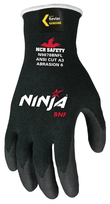N9878BNF_ - N9878BNFS - 3500 - Protective cut resistant gloves back view – 18-gauge Kevlar® aramid shell provides lightweight comfort, flexibility, and long-lasting protection