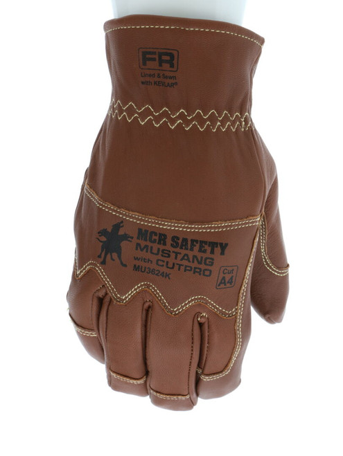 MU3634K - Leather Drivers Utility Work Gloves with TPR Back