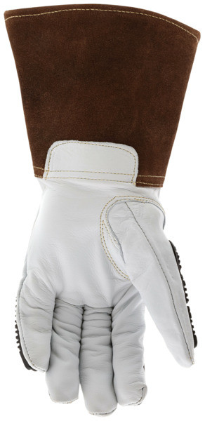 48406 - Leather Welding Work Gloves TPR Back