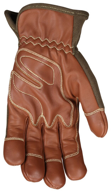 MU3634K - Leather Drivers Utility Work Gloves with TPR Back