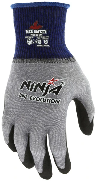 N96051_ - N96051L - 161840 - Protective work gloves back view – 15-gauge Ingenia™ shell provides lightweight comfort, flexibility, and environmentally conscious performance