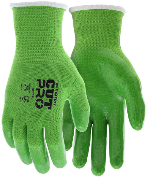 92737_ - 92737L - 158017 - 13-gauge HyperMax® HPPE cut-resistant work gloves with clear silicone-coated palm and fingertips