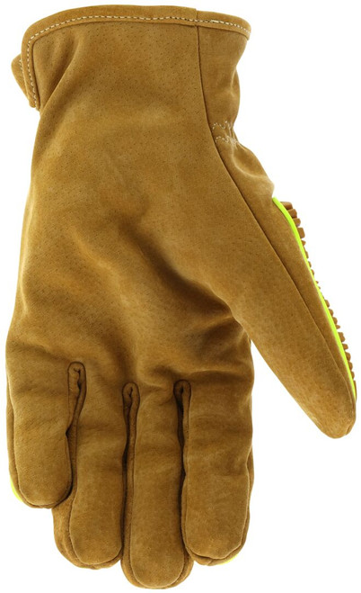 PD3430_ - PD3430L - 35608 - Leather grip gloves palm view – durable leather palm enhances abrasion resistance, grip, and cut protection for material handling applications