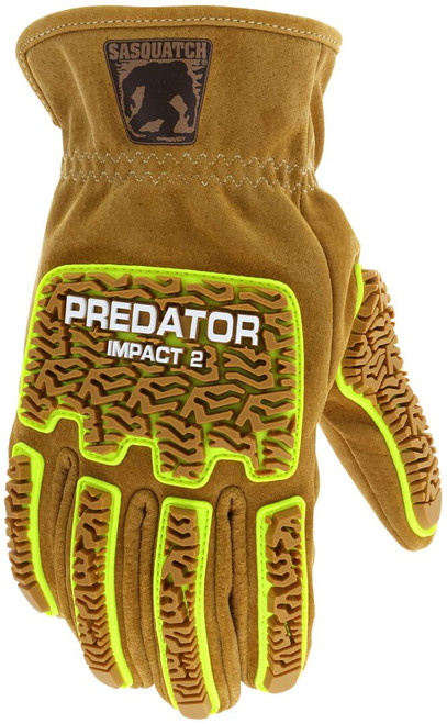 PD3430_ - PD3430L - 35606 - Protective impact gloves back view – TPR back-of-hand protection with wing thumb design for flexibility and protection in demanding environments
