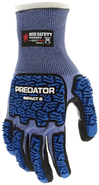 PD6953_ - PD6953L - 150989 - Protective cut resistant gloves back view – seamless HyperMax® HPPE shell and reinforced thumb crotch provide flexibility, comfort, and extended wear protection