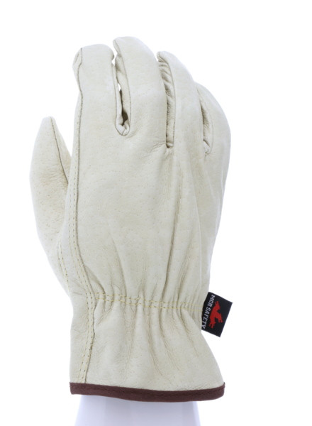 M3411_ - M3411L - 142662 - 360 - Leather driver work gloves – MCR Safety Group M3411 – premium grain pigskin leather with keystone thumb for durable industrial use
