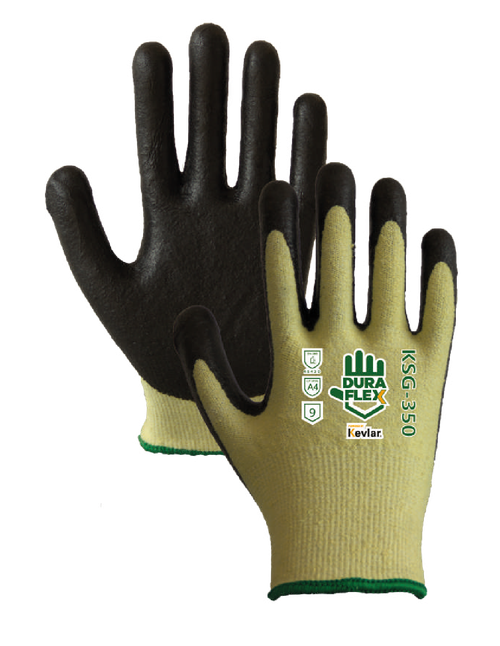 KSG-350 - Guante tejido de Kevlar® Glass Stret ch recubierto de nitrilo espumado