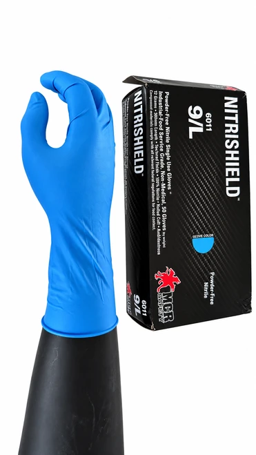 6011 - Guantes de Nitrilo Azul de 11 Milésimas (Mil)