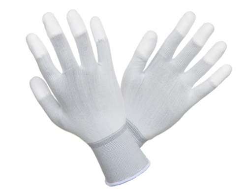 96655F - Gte Poliéster blanco con PU blanco en puntas