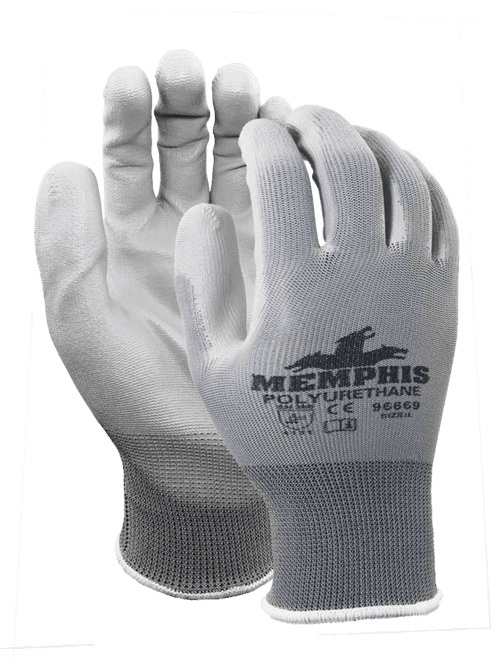 96669 - Gte. Memphis Polyurethane Polie 13 Ga Rec. PU, Gris