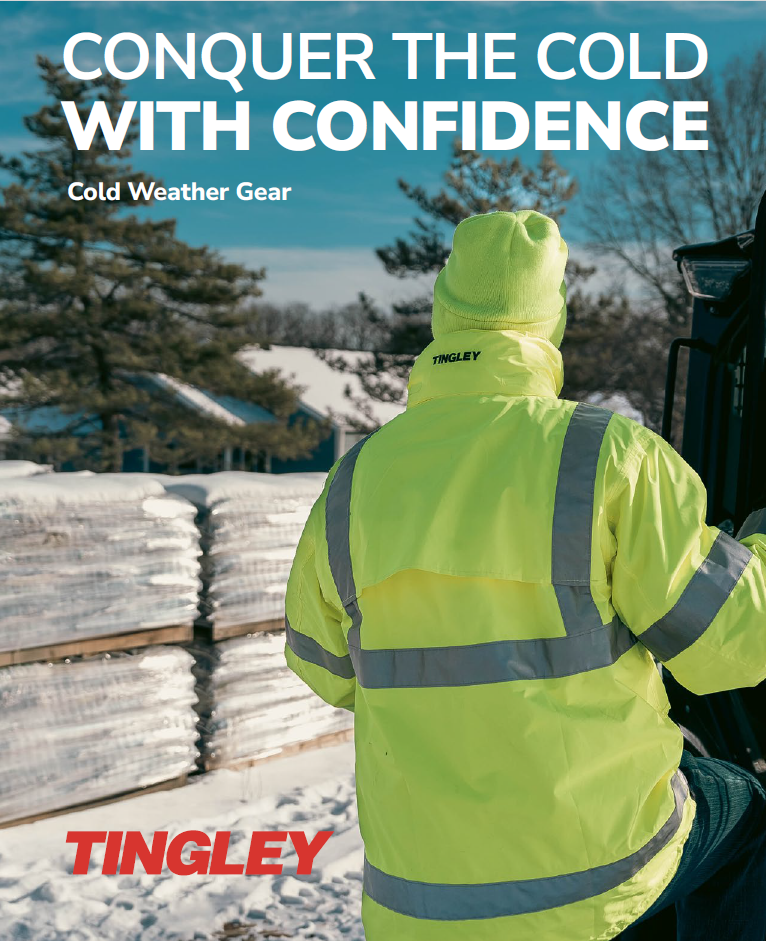 Tingley Cold Weather Gear Catalog highlighting insulated, high‑visibility workwear designed for cold and snowy environments.