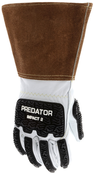 48406 - Leather Welding Work Gloves TPR Back