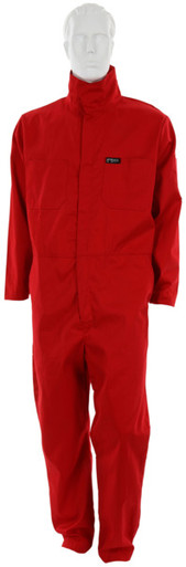 Red Cotton Flame Resistant Coveralls