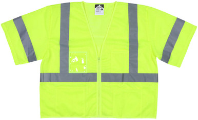 VCL3MLZ - Class 3 Mesh Lime Safety Vest