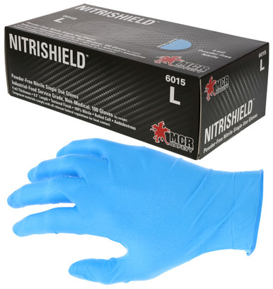 6015 - Disposable Gloves -Blue Nitrile