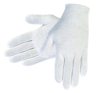 8610C - White Inspectors Lisle Cotton Gloves