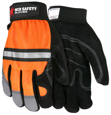 911DP - Hi-Vis Mechanics Work Glove