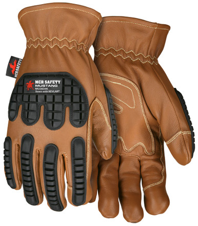 MU3634K - Leather Drivers Utility Work Gloves with TPR Back