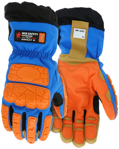 FF2932 - Hi-Visibility Mechanics Work Gloves with TPR Back