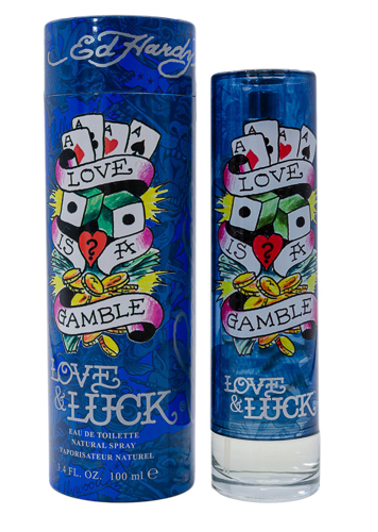 Ed Hardy Love & Luck by Christian Audigier 3.4 oz EDT for men - ForeverLux