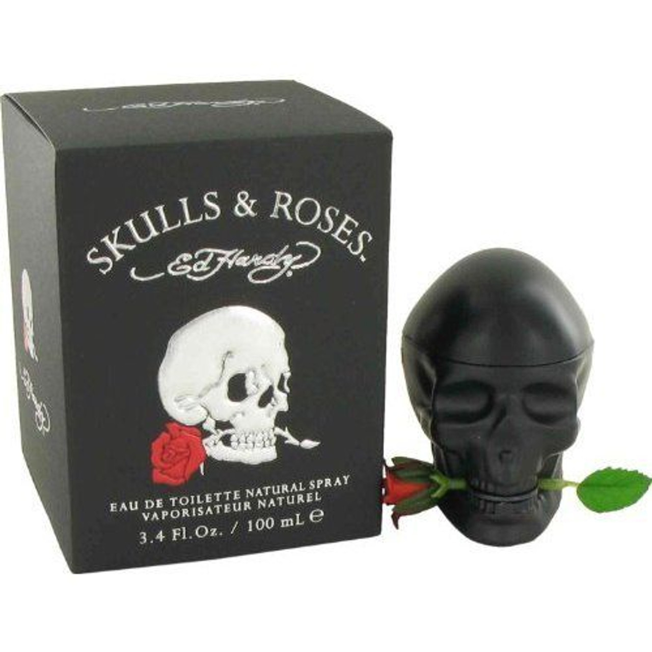 Ed Hardy Skulls Roses by Christian Audigier 3.4 oz EDT for men