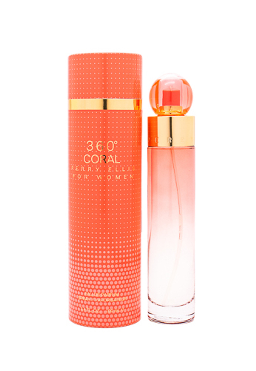 360 Coral by Perry Ellis 3.4 oz EDP for Women - ForeverLux