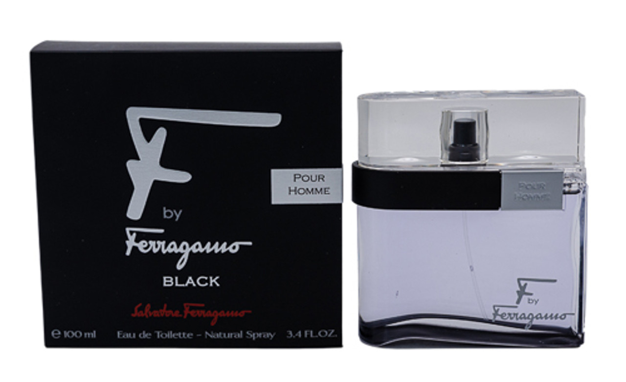 F By Ferragamo Pour Homme Black by Salvatore Ferragamo 3.4 oz EDT