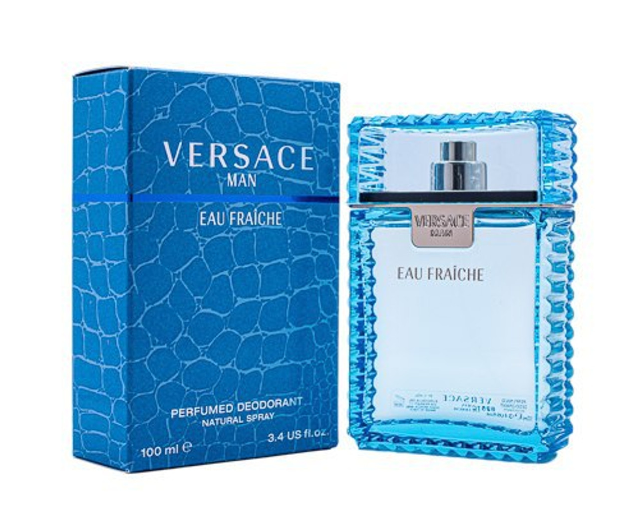 Versace Man EAU Fraiche by Versace 3.4 oz Perfumed Deodorant Spray -  ForeverLux