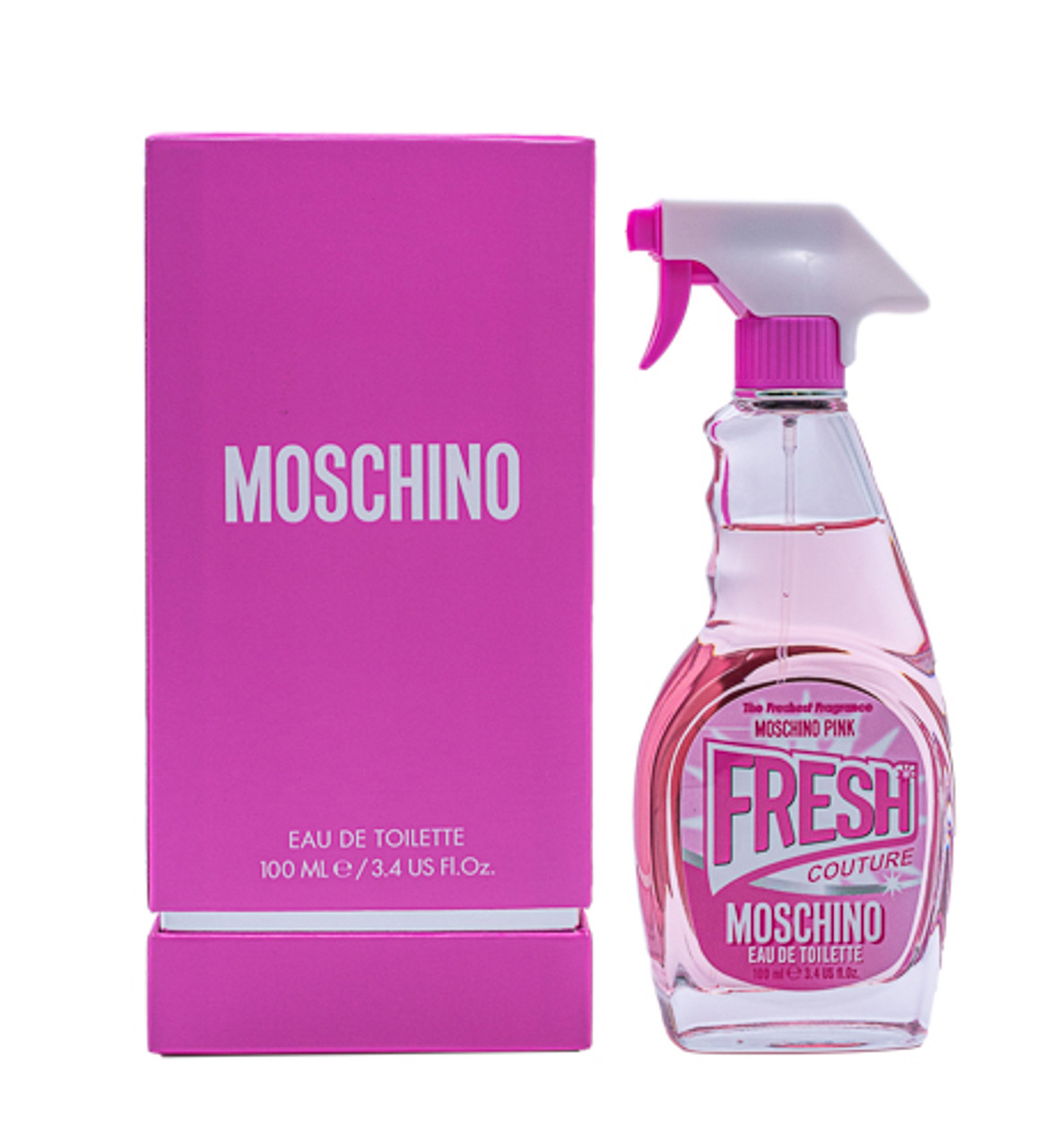  MOSCHINO Pink Fresh Couture for Women 3.4 oz Eau de Toilette  Spray : Beauty & Personal Care