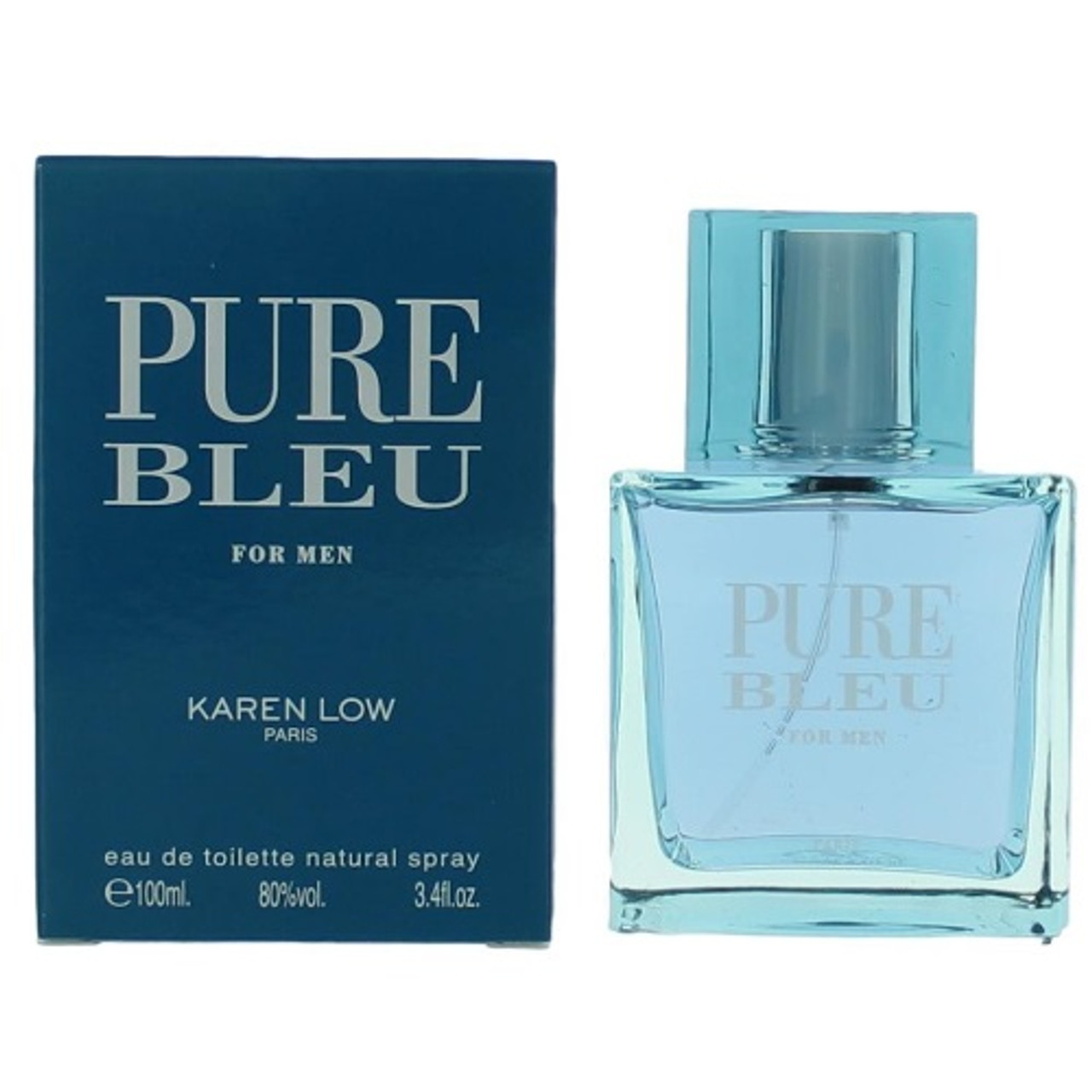 Pure Bleu by Karen Low 3.4 oz EDT for men - ForeverLux