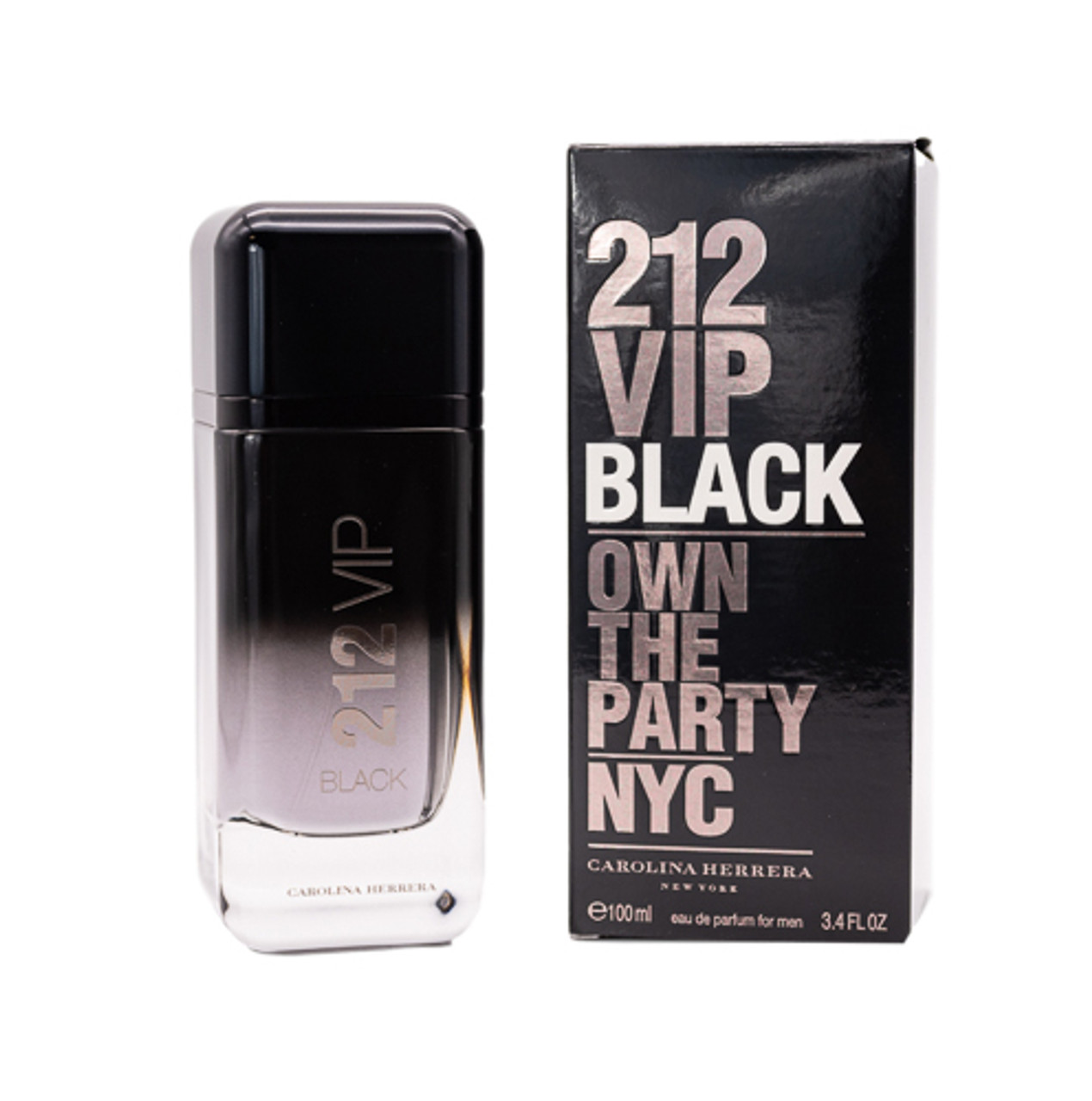 212 VIP Black by Carolina Herrera 3.4 oz EDP for Men - ForeverLux